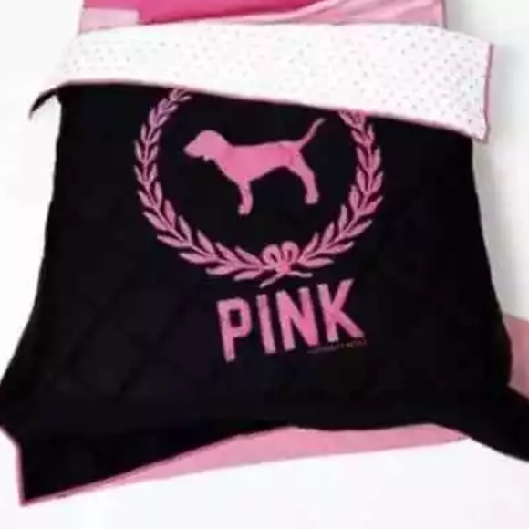 Victoria's Secret Other - Victoria's Secret PINK Black and Pink Blanket